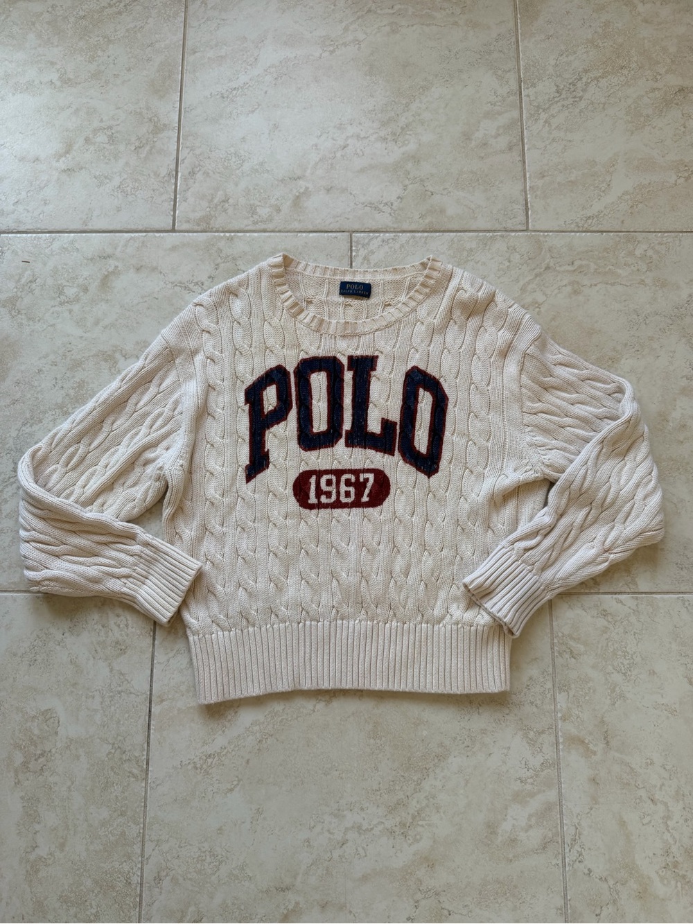 POLO Ralph Lauren Cable Knit 1967 Sweater Jumper - Picture 2 of 6